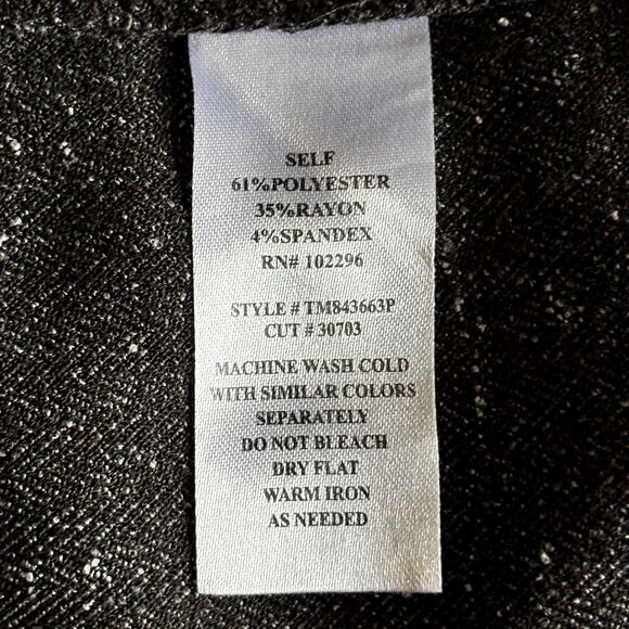 Connected Petite Blk Belted Shift Dress 10P Button Front Work to Evening Dress - Picture 9 of 9